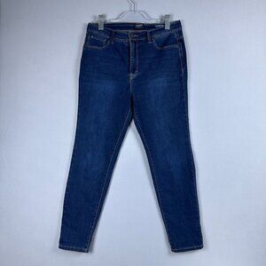 Curve Appeal High Rise Minimalist Jegging Jeans Womens Size 10/30 Dark Wash Blue